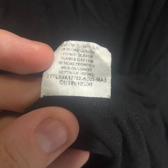 EUC Kim & Cami Women's 3/4 Sleeve Black Blouse Size 3X - Picture 10 of 12